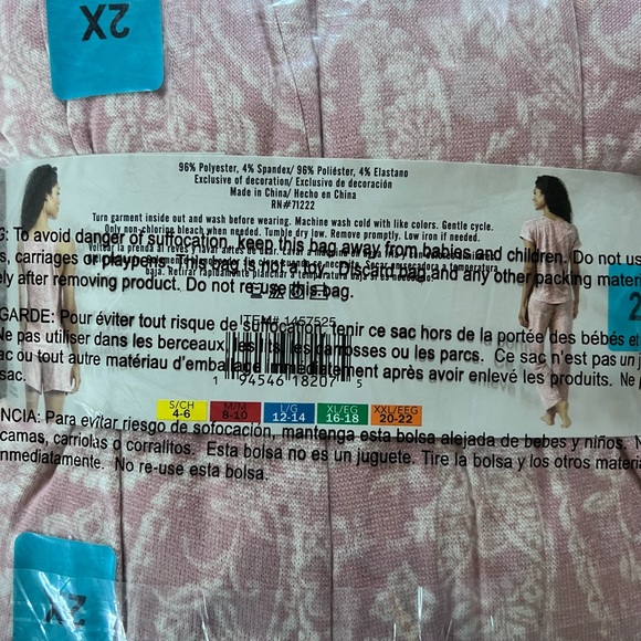 New Lucky Brand Ladies Hacci 4 Piece Pajama 😴💖 - Picture 4 of 5